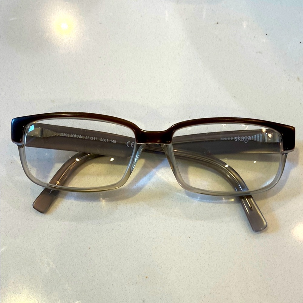 Skaga Johan 2392 Gray/Brown Eyeglasses 55-17-140 9201 Sweden Unisex
